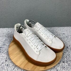 Flux Adapt Trainer Shoes Mens 9.5 Womens 11 White/Gum‎ KT Knit Athletic Sneakers